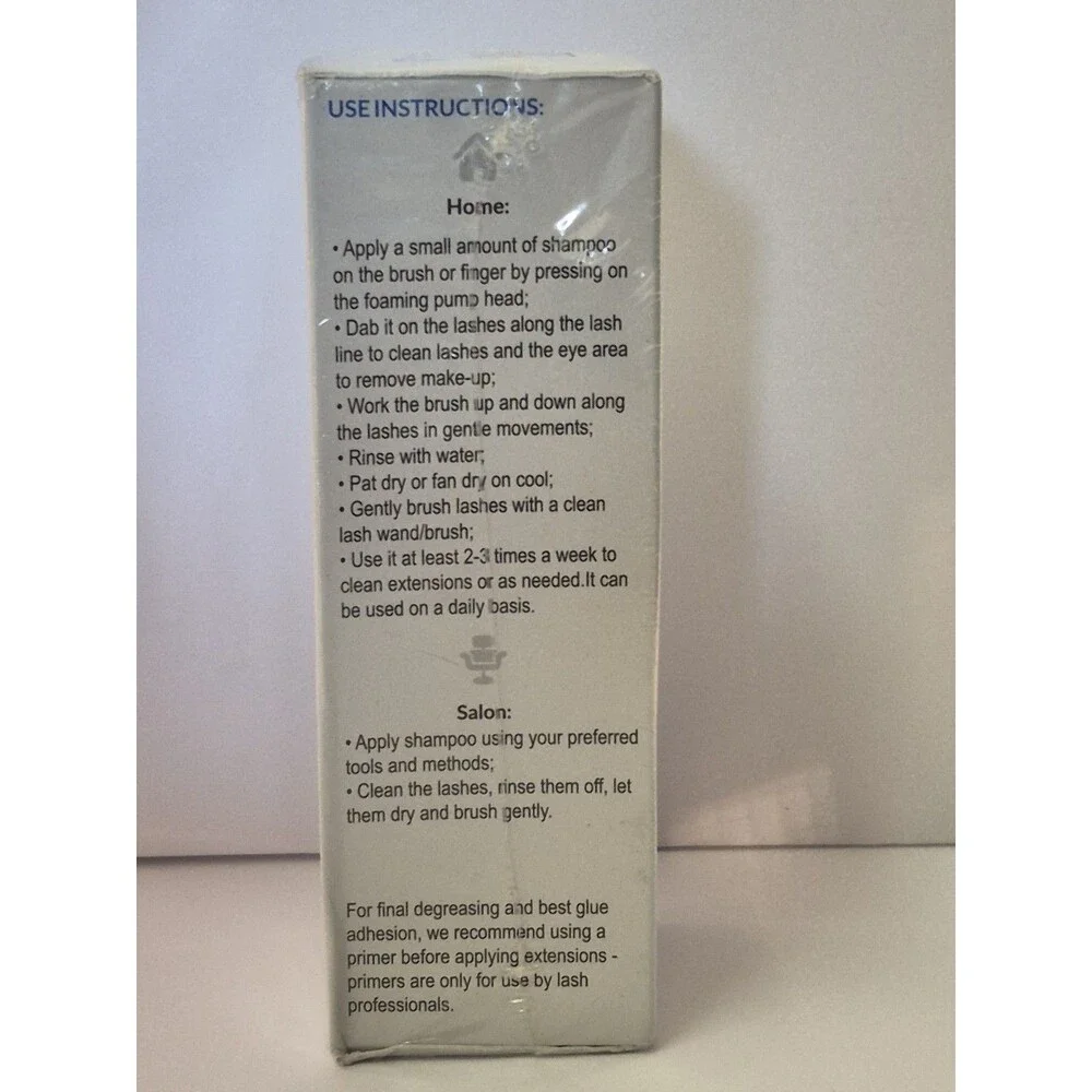 Stacy Lash Lash Shampoo Gentle Care Foam Cleaner 1.69 Fl Oz New Boxed Sealed